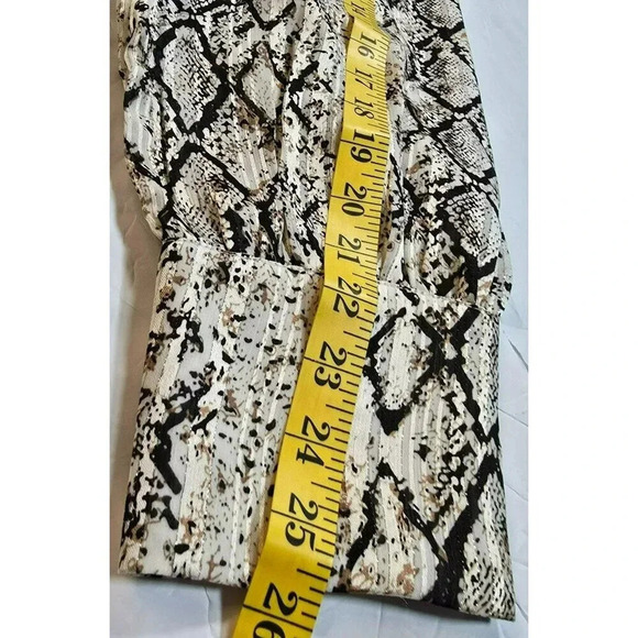 Joie Womens Python Print Long Sleeve Blouse shirt Boutton down size XL - Picture 6 of 16